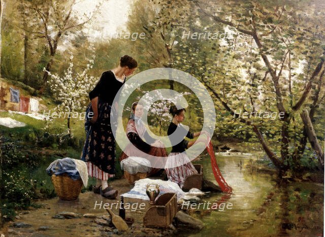 The cleaners', 18th-19th century. Creator: Vayreda, Joaquim (1843-1894).