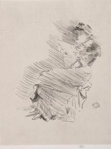 Reading, 1879. Creator: James McNeill Whistler (American, 1834-1903).