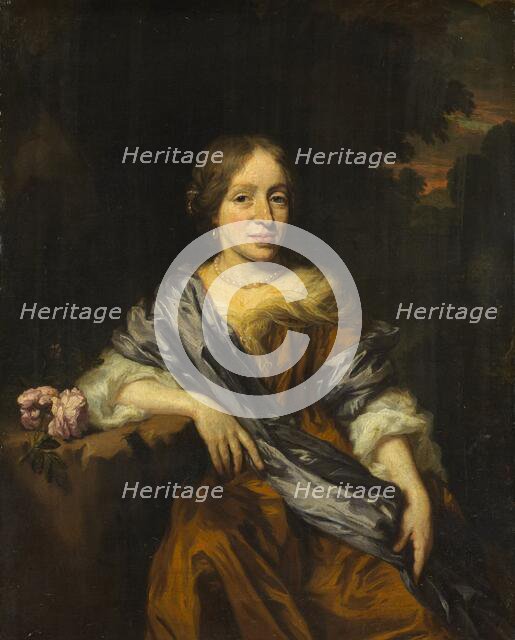 Portrait of Catharina Pottey, Sister of Willem and Sara Pottey, 1661-1693. Creator: Nicolaes Maes.