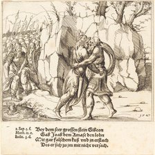 Joab Betrays Abner, 1547. Creator: Augustin Hirschvogel.
