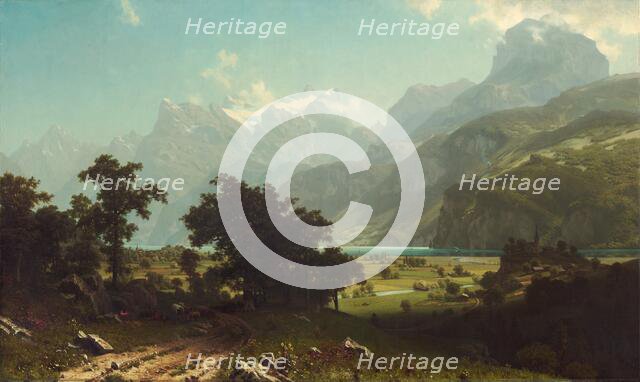 Lake Lucerne, 1858. Creator: Albert Bierstadt.