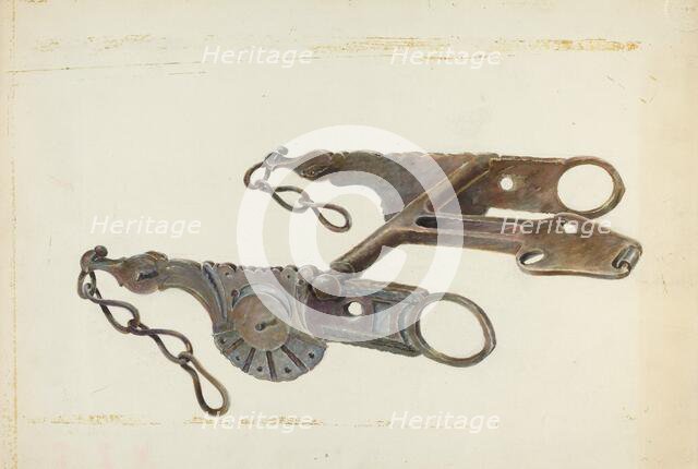 Wrought Iron Bit, 1935/1942. Creator: Gerald Transpota.