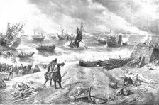 Pictures from the Royal Academy: James II. at La Hogue, May 1692 - Eyre Crowe, A.R.A., (1898).  Creator: Unknown.