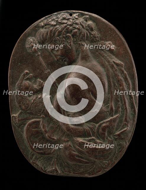 A Bacchante, late 15th or early 16th century. Creator: Master of the Martelli Mirror.