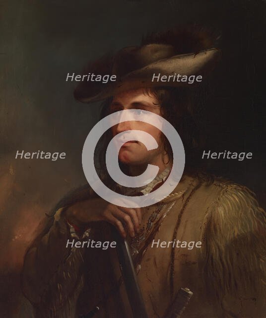 Portrait of Antoine, c1840. Creator: Alfred Jacob Miller.