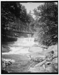 Rapids at the bridge, Kaaterskill Clove, Catskill Mountains, N.Y., (1902?). Creator: Unknown.