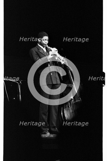 Courtney Pine, Fairfield Halls, Croydon, 1987.   Artist: Brian O'Connor.