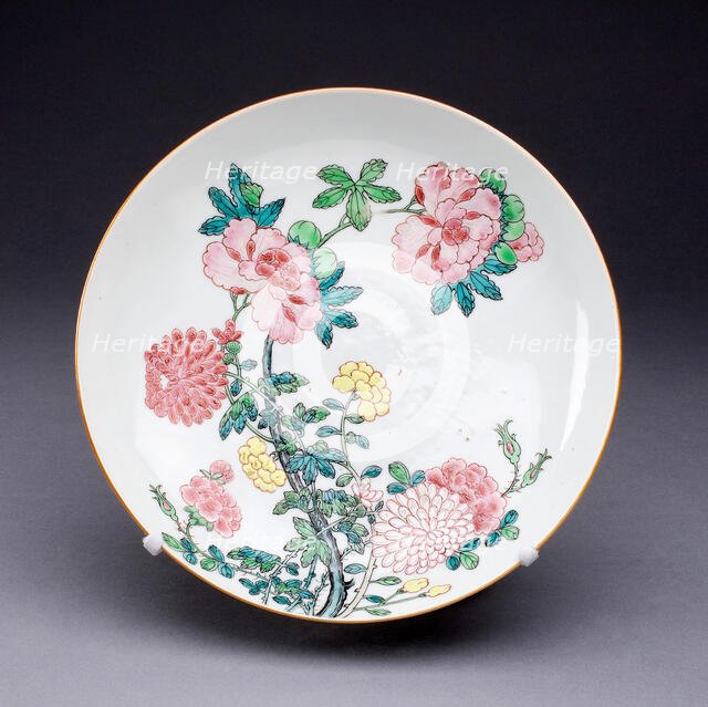 Dish, China, c. 1725, Qing Dynasty (1644-1911), Yongzhen period (1723-1735). Creator: Unknown.
