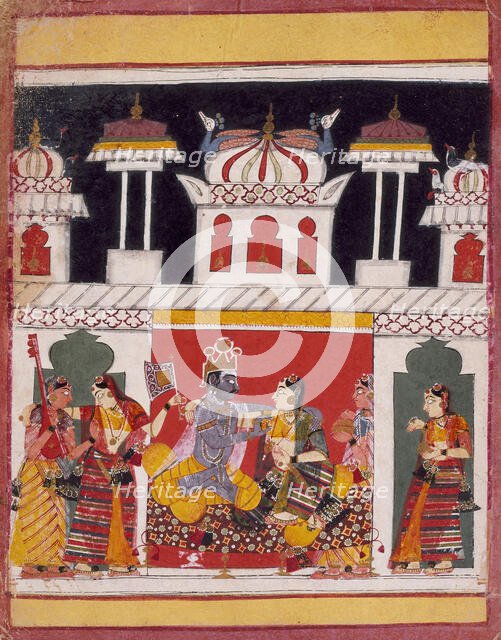 Bhairava Raga, Folio from a Ragamala (Garland of Melodies), c1650. Creator: Unknown.