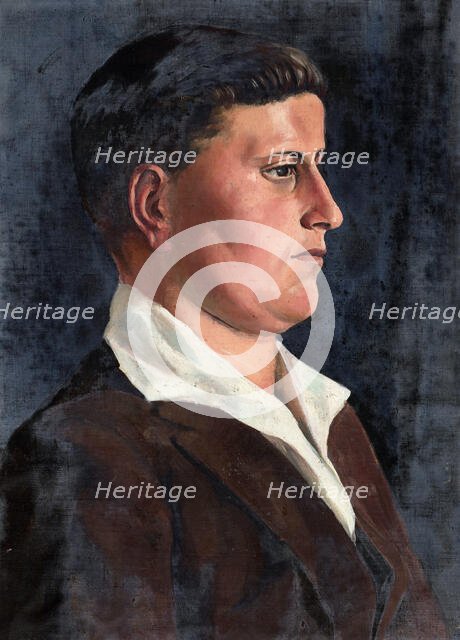 Untitled [Portrait of a young man], c1926-1939. Creator: Elizabeth Berry.