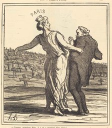 Voyons, monsieur Réac..., 1871. Creator: Honore Daumier.