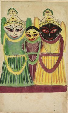 Jagannatha Trio, 1800s. Creator: Unknown.