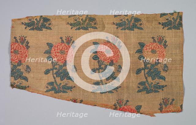 Sleeve with rose bushes and butterflies, early 1600s. Creator: Unknown.