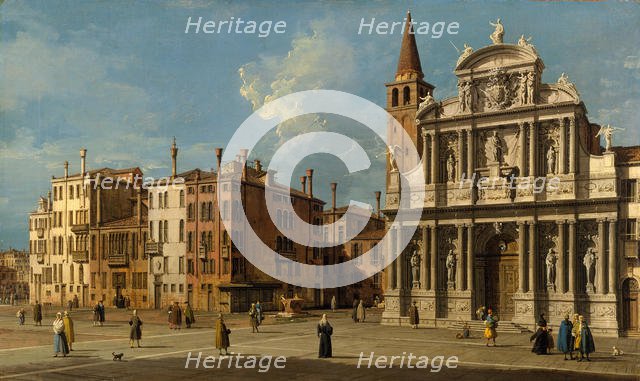 Campo Santa Maria Zobenigo, Venice, 1730s. Creator: Canaletto.