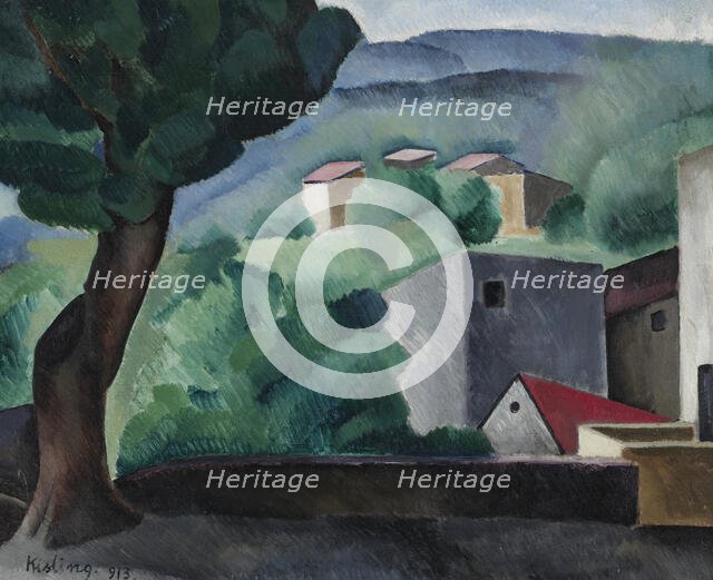 Paysage de Céret, 1913. Creator: Kisling, Moïse (1891-1953).