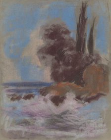 Winter river, 1928-1930. Creator: Zolo Palugyay.