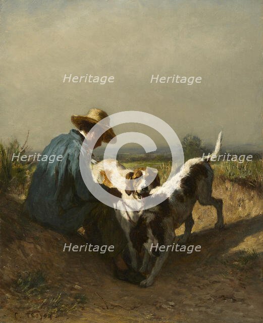The Gamekeeper, 1850s. Creator: Constant Troyon.