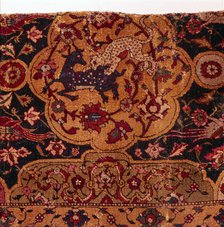 Detail of Persian Emperor Carpet, 16th century. Artist: Unknown.