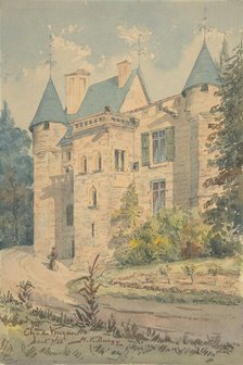 Château de Vouzan, 1888. Creator: Henry Victor Burgy.