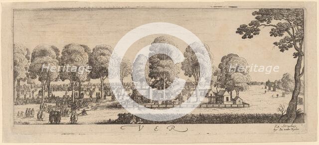 Spring: The Shooting Range, c. 1628/1629. Creator: Wenceslaus Hollar.