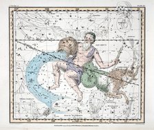 The Constellations (Plate XXI) Capricorn and Aquarius, from A Celestial Atlas by Alexander Jamieson,