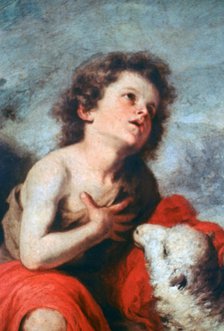 'St John the Baptist as a Child', c1665. Artist: Bartolomé Esteban Murillo 