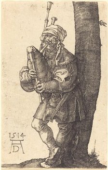 Bagpiper, 1514. Creator: Albrecht Durer.