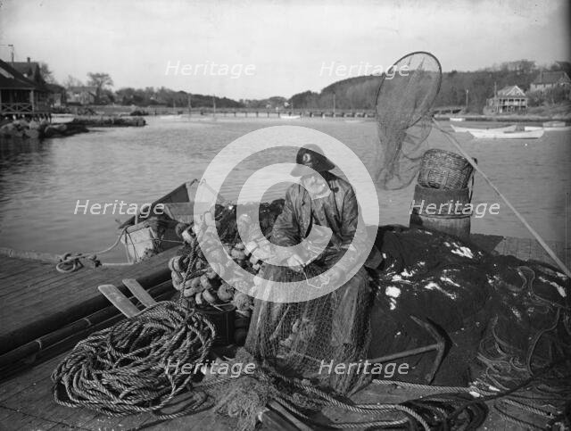 Getting ready for a trip, c1905. Creator: Unknown.