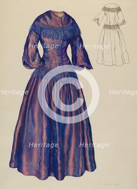 Gown, c. 1940. Creator: Lillian Causey.