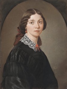 Charlotta "Lotten" Lindblad (1829-1912), pianist, piano teacher, member of the Royal Academy, 1866. Creator: Maria Rohl.