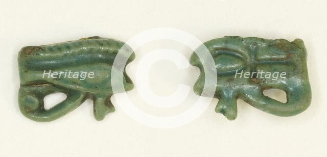 Eye of Horus (Wedjat) Amulet, Egypt, Late New Kingdom-Third Intermediate Period (abt 1550-664 BCE). Creator: Unknown.
