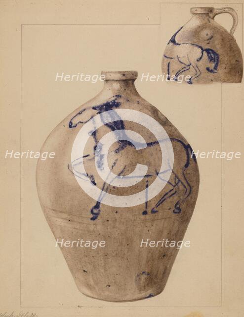 Jug, c. 1937. Creator: Yolande Delasser.