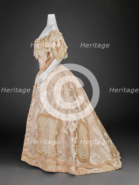 Evening Dress (Bodice, Skirt), about 1906. Creator: Girolamo Giuseffi.
