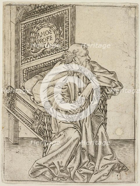 The Prophet Amos, c. 1470. Creator: Baccio Baldini.