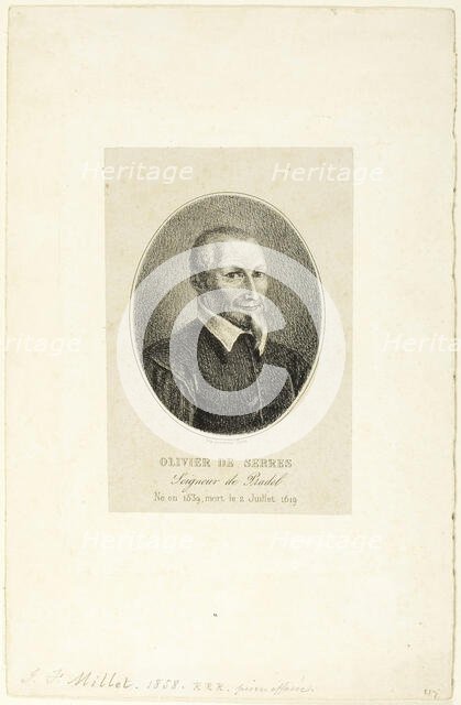 Olivier de Serres, 1858. Creator: Jean Francois Millet.
