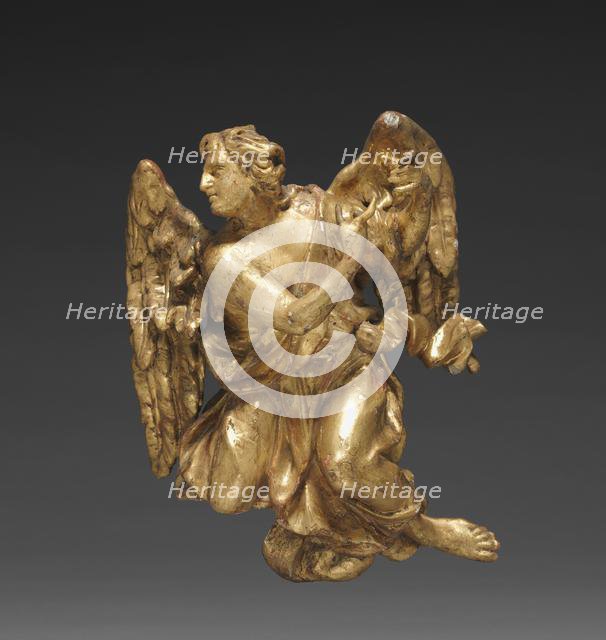 Altarpiece with Relics - Angel, lower right, c. 1735-1740. Creator: Joseph Matthias Götz (German, 1696-1760); Workshop, and.