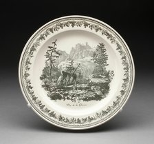 Plate, Creil, 1800/50. Creator: Creil Pottery.