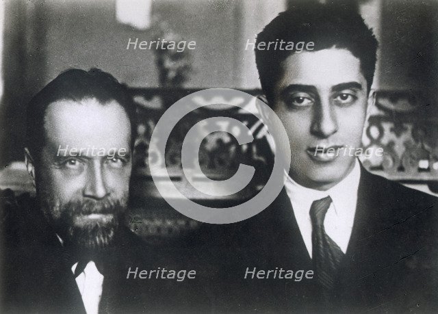 Composers Nikolai Myaskovsky and Aram Khachaturian, 1933. Artist: Unknown