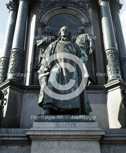 Statue of Wenzel Anton, Maria-Theresien Square, Vienna, Austria, 1888, (1999). Creator: LTL.