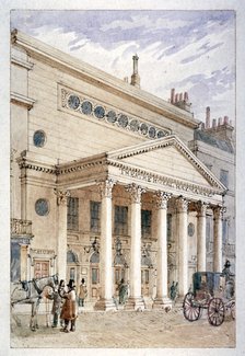 The Theatre Royal, Haymarket, Westminster, London, c1840. Artist: James Findlay