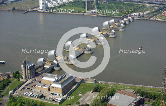 Thames Barrier, Woolwich Reach, London, 2008. Artist: Historic England Staff Photographer.