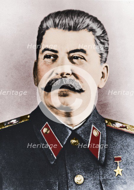 Joseph Stalin (1879-1953), Soviet leader, c1940s.  Artist: Unknown.