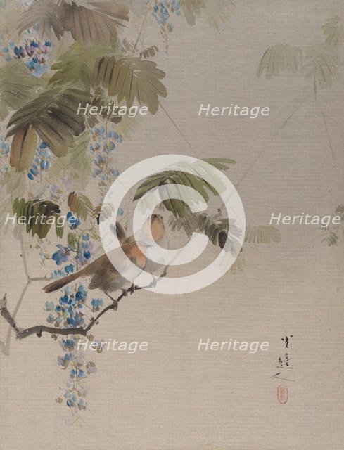 Birds and Flowers, ca. 1887. Creator: Watanabe Seitei.