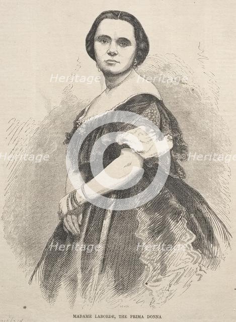 Madame Laborde, the Prima Donna, 1859. Creator: Winslow Homer (American, 1836-1910).