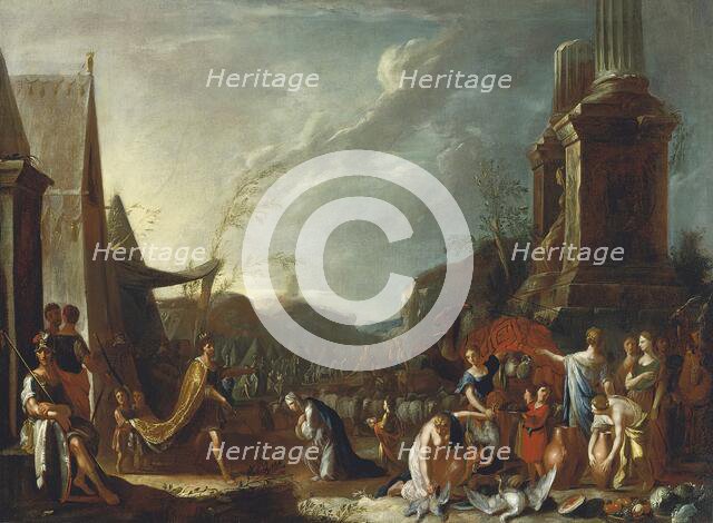 Solomon and the Queen of Sheba, 1639. Creator: Johann Heinrich Schonfeld.