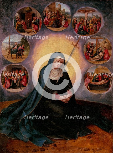 The Virgin of the Seven Sorrows. Artist: Master of the Female Half-Lengths (First half of 16th cen.)