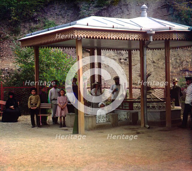Evgenievsky spring, Borzhom, between 1905 and 1915. Creator: Sergey Mikhaylovich Prokudin-Gorsky.