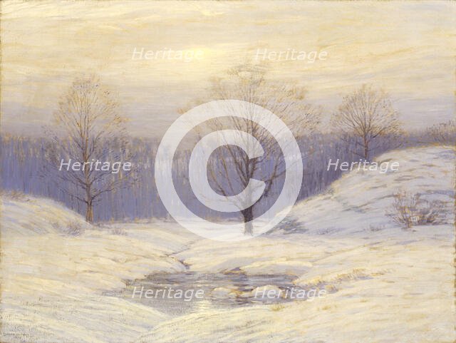 Morning Haze, 1909. Creator: Leonard Ochtman.