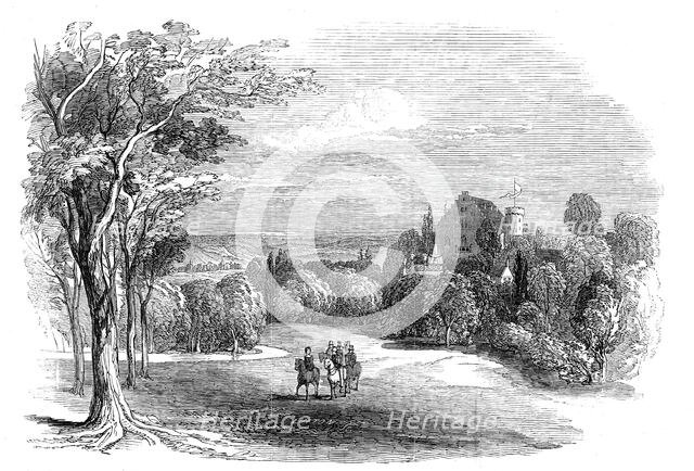 Schloss Rosenau, near Coburg - from His Royal Highness Prince Albert's drawing, 1845. Creator: W. J. Linton.