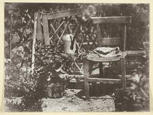 Chaise dans un Jardin, 1842/50, printed 1965. Creator: Hippolyte Bayard.